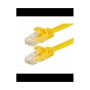 Acconet CAT6 Utp Flylead 2 Meter Straight Stranded Cable Moulded Boots And Plugs Yellow