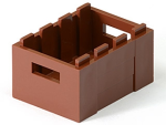 Parts Crate - 3 X 4 X 1 2 3 With Handholds 30150 - Reddish Brown