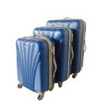 Smte 3 Piece Blue Star Luggage Set Blue Blue With Keychain