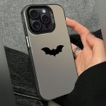 Laser Black Bat For Apple Phone Case