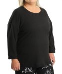 Ladies Plain Ribbed Jersey - 60 Black