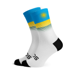 Rwanda Flag Socks - Small Black
