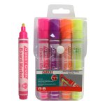 Parrot Glass chalkboard Markers Pouch 4 Pink Yellow Orange Yellow