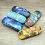 Premium Fresh Glasses Case With Oil Painting Print PU Leather Portable Storage Box - Durable Protective Container For Eyewear Accessories Ideal For Casual Business Use