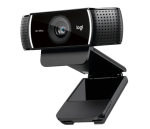 Logitech Webcam C922 HD Pro Webcam USB Full HD 10MP Carl Zeiss Lens 20 Step Autofocus Microphone Incl Tripod