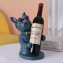 Bulldog Wine Holder - Blue