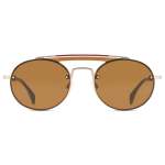 Tommy Hilfiger Gigi Hadid 3 Brown Lens Sunglasses In Light Gold - Light Gold