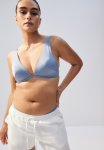 Push-up Bikini Top - Dusty Blue