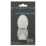 2 Piece Medium Stainless Steel Oval Hoo