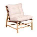 Henning Wood And Leather Sling Chair