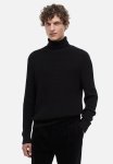 Regular Fit Polo-neck Jumper - Black