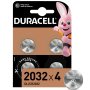 Duracell 2032 Lithium Coin Battery 4 Pack