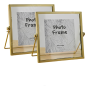Creative Gold Metal Picture Frames For Display Set Of 2