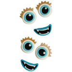 Edible Crazy Eyebrows Face Fondant