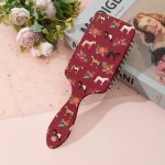 Red Equine Pattern Brush EB2