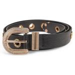 Black Diamante Western Belt