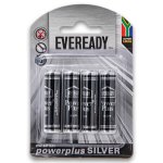 Zinc Battery Powerplus Silver Aa 4 Pack