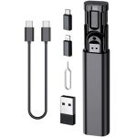 Multi USB Charging Adapter Cable & Conversion Set USB A To Type C & Lightning Adapter 60W Fast Charging & Data Transfer Cable