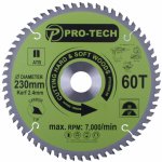 Saw Blade Tct 230X2.4X30MM 60T Wood Prof.