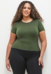 Cotton On Plus Ultra Soft Fitted Tshirt - Forest Green