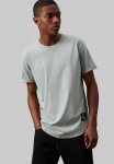 Calvin Klein Badge Turn Up Sleeve - Slate Gray