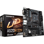 Gigabyte Motherboard Amd A520M-S2H For 3RD 4TH 5TH Generation Amd Ryzen Processors 2X Dual DDR4 1X M2 HDMI Dvi Vga.