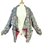 Vintage Floral Tapestry Waterfall Jacket - M l