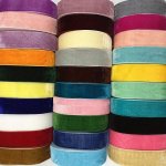 1 Yards 15 20 25 38MM Velvet Satin Silk Ribbon Wedding Gift Wrapping Packaging Hair Bow Diy Party Decorations Christmas Ribbon J
