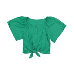 Older Girl Tie Front Top