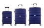 Globus Rogue 3 Piece Luggage Trolley Set Navy