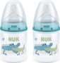 Nuk First Choice+ Temperature Control Bottle With Silicone Teat From Birth 150ML Crocodile Pack Of 2