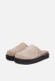 Calvin Klein Home Leather Clog - Fossil/black