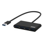 USB3.0 To 4 X USB3.0 5GBPS 4 Hub – Black