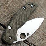 Spyderco Sage 6 SCALES Aggressive Agent Milling - Contoured - Anodized Od Green