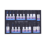 Socket Set 1 2" Hex Torx Spline Bits 29PC