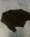 Sisley Black Knitted Cardigan 7 8Y