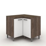 Brazil Kitchen Corner Unit- Arezo White