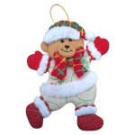 Fabric Hanging Christmas Decoration Bear 28CM