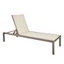 Aquila II Fix Aluminium & Steel Pool Lounger Mocha L200CMXW75CMXH36CM