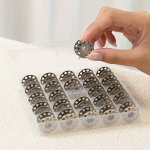 25 36PCS Metal Spool Thorn Matching Storage Box Easy Storage Household Sewing Machine Accessories Sewing Tools