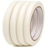4 Rolls Of White Artist's Tape - 20M/ROLL Ideal For Watercolor Paper Canvas Curves Framing Painting Watercolor Console Art Shadi