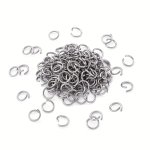 200PCS Stainless Steel Open Jump Rings For Jewelry Making Supplies Diy Double Loops Split Rings Connectors For Jewelry Findings