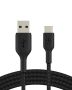 Belkin Boostcharge Braided Usb-c To Usb-a Cord 2M/6.6FT For Iphone 15 Series Samsung Galaxy S24 Series NOTE20 Google Pixel 7 & 8 Ipad Pro