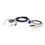 Aten 3M USB Vga To Dvi-a Kvm Cable With Audio - High-quality Connectivity For PC And Console