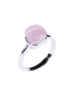Aster Silver Stack Soft Pink Crystal Ring
