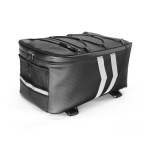 Motorcycle Waterproof Pu Leather Rack Rear Carrier Bag Capacity: 9L With Rain Cover