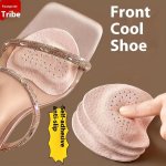 Unisex Height-boosting Shoe Inserts - 1 Pair Premium Genuine Leather Forefoot Cushions For Women & Men Ultra-soft Skin-fitting C