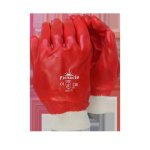 Pvc Red Glove Knit Wrist