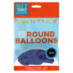 Blue Round Balloons 12-PACK