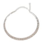 Silver Diamante Choker Necklace